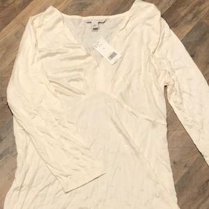 Banana Republic cream colored shirt